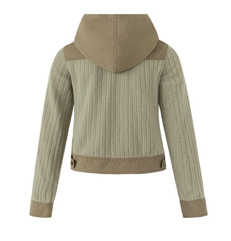 Talia Contrast Pocket Hood Zip-Up