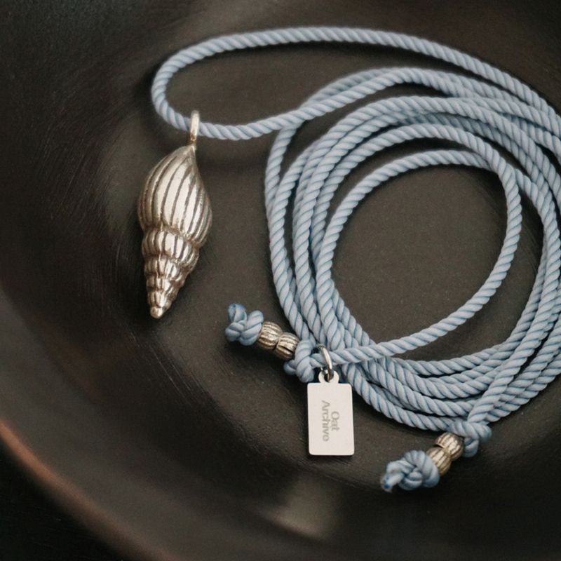 Silver sora necklace [blue]