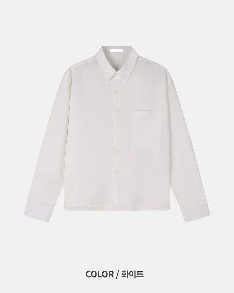 Aon Basic Cropped Shirt