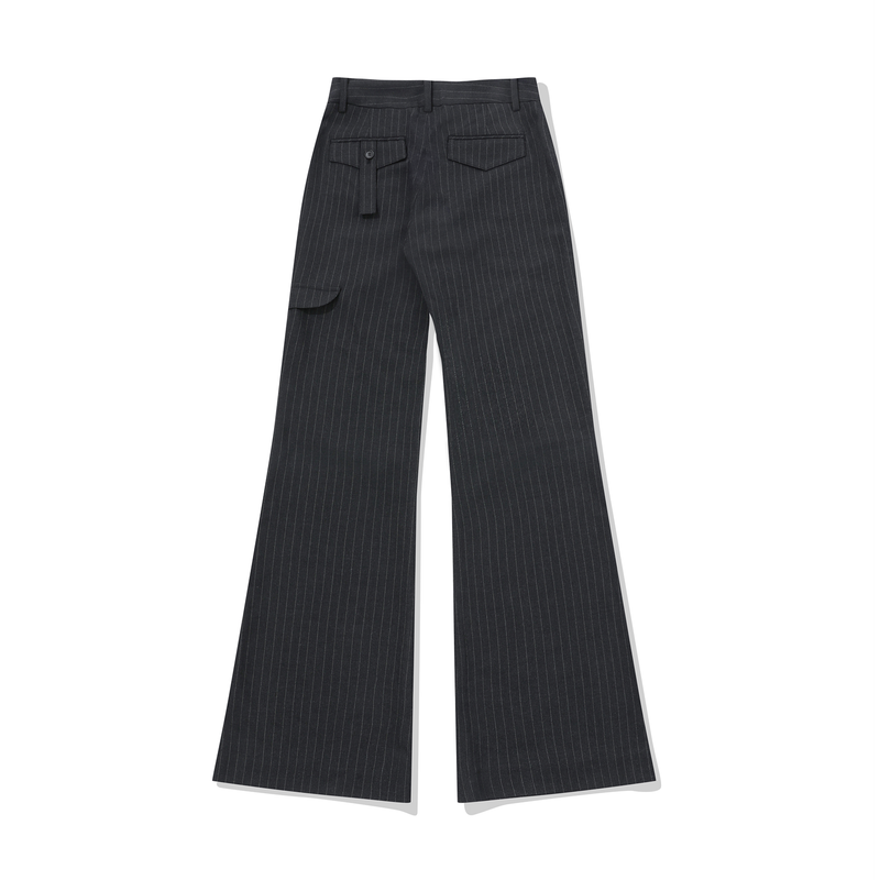 STRIPE BOOTS CUT PANTS