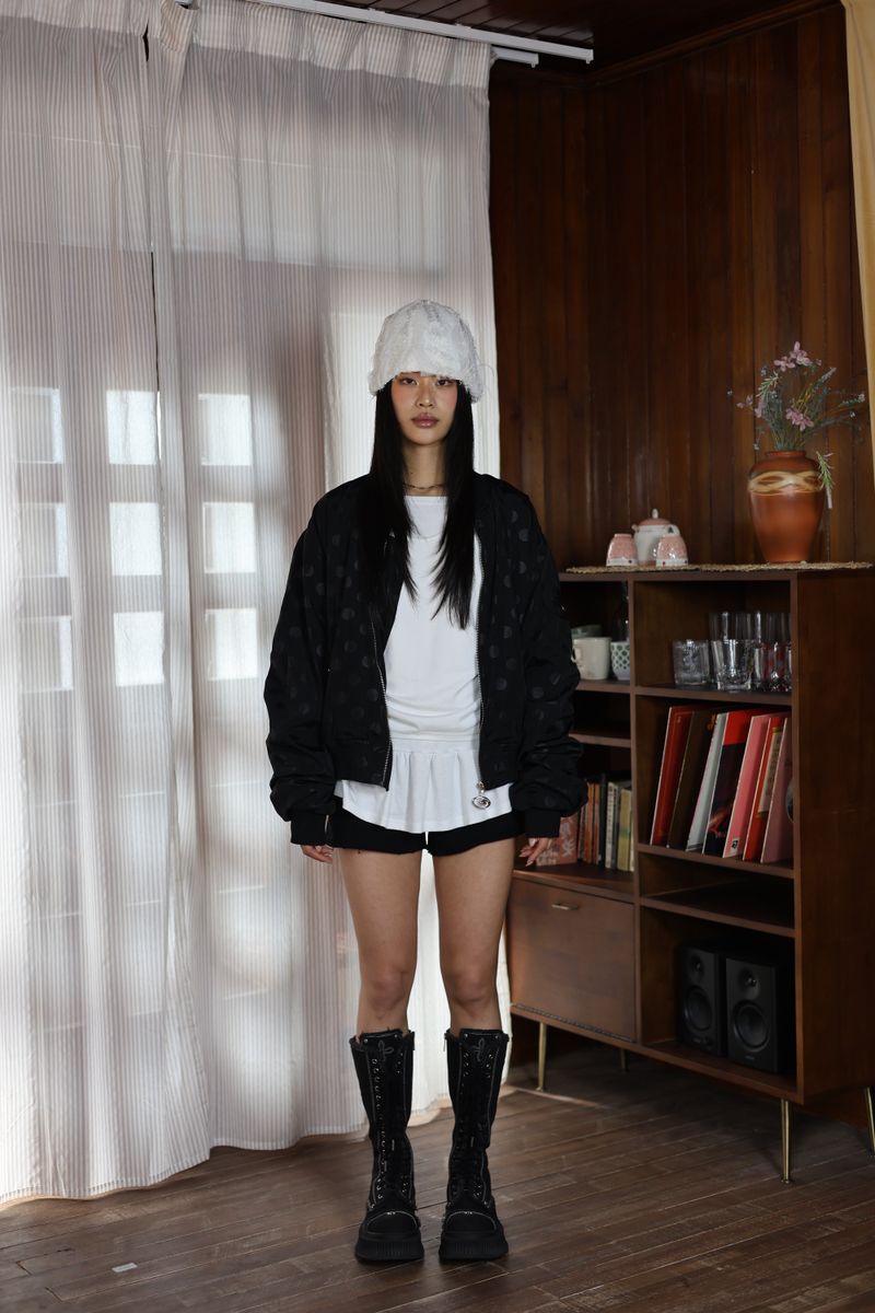 BFEEP（ビーピーピ）の「 DOT SHIRRING MA-1 (기모.ver)（Jackets/Outerwear）」