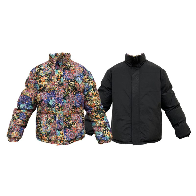 SOLARBALL FLOWER FLAME REVERSIBLE PUFFER BLACK