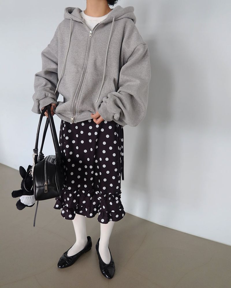 Napping Two-Way Daily Hooded Zip-Up