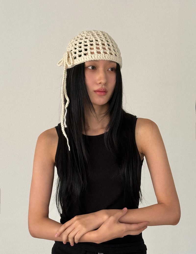  crochet ribbon hat