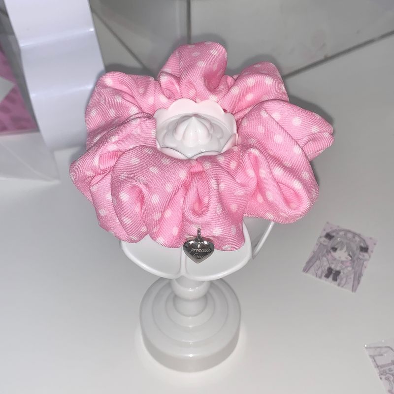 Dotty heart shushu (scrunchie)