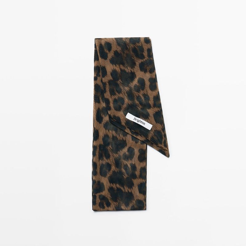Mini Leopard Scarf