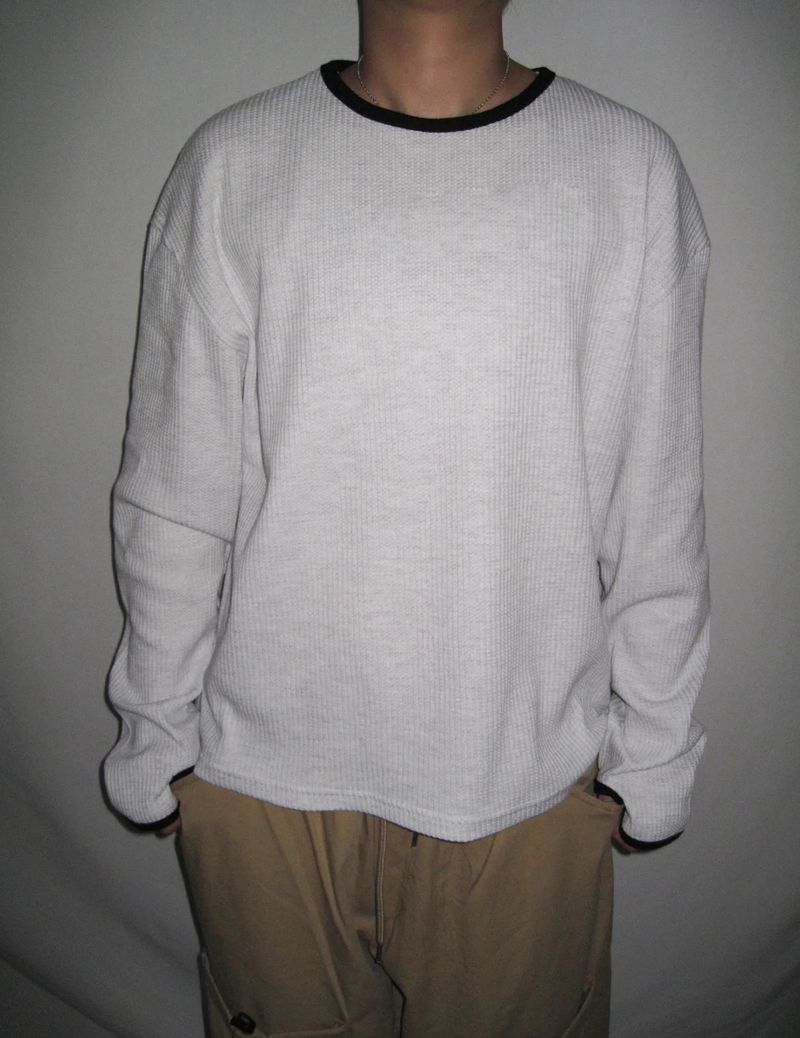 Round Waffle Hand Warmer Long Sleeve(4c) 