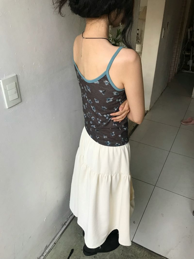 Vintage Flower Sleeveless Top