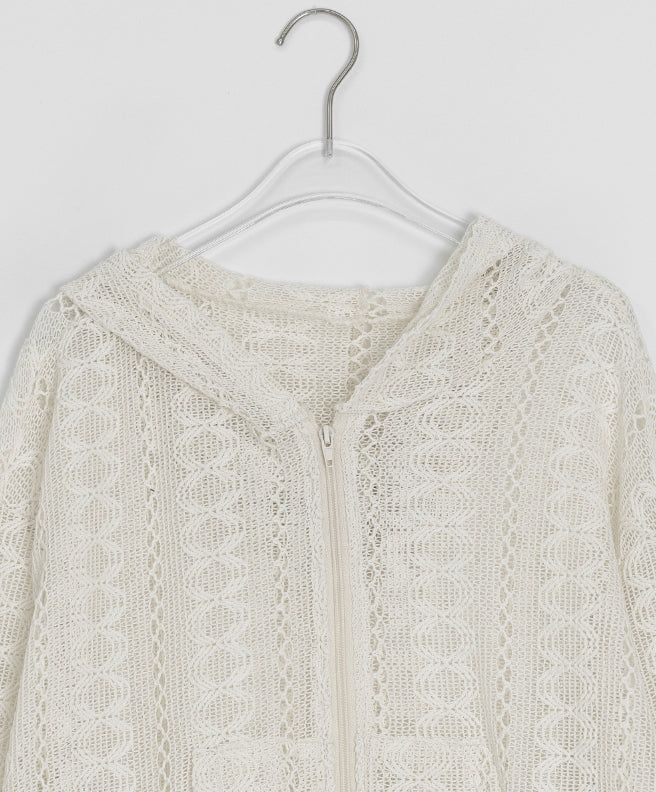 Ryoga Mesh Summer String Hood Zip-Up