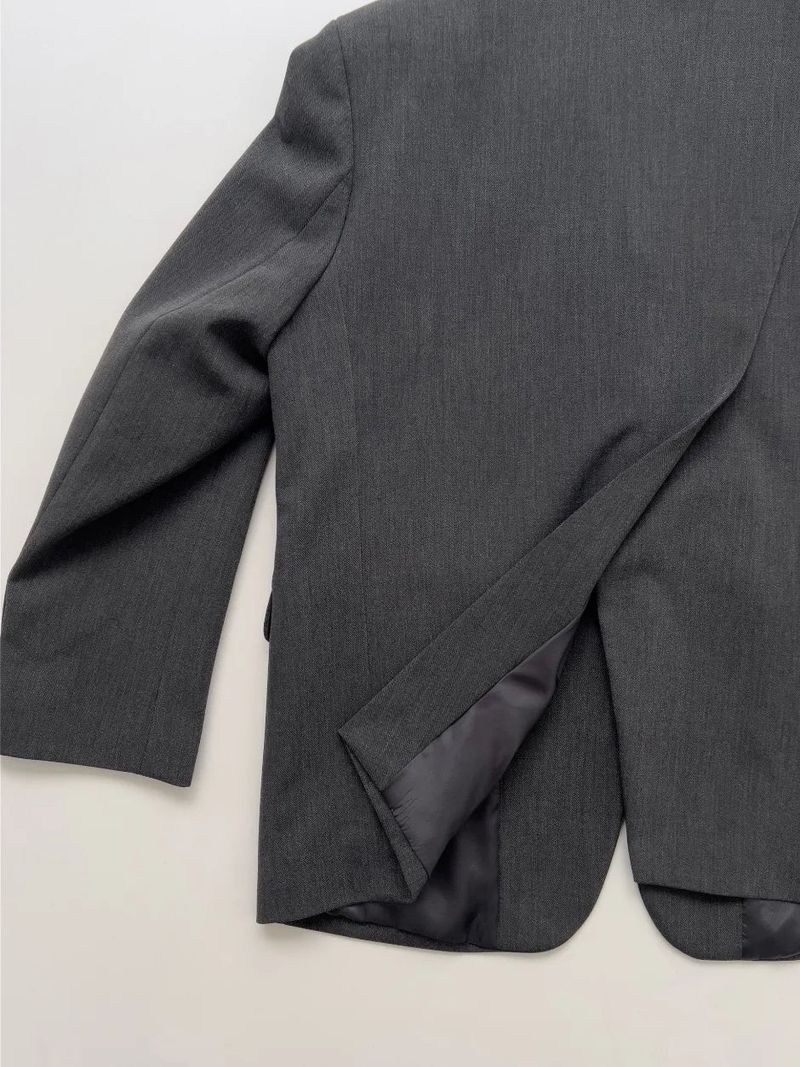 Back Slit 3-Button Loose Fit Jacket