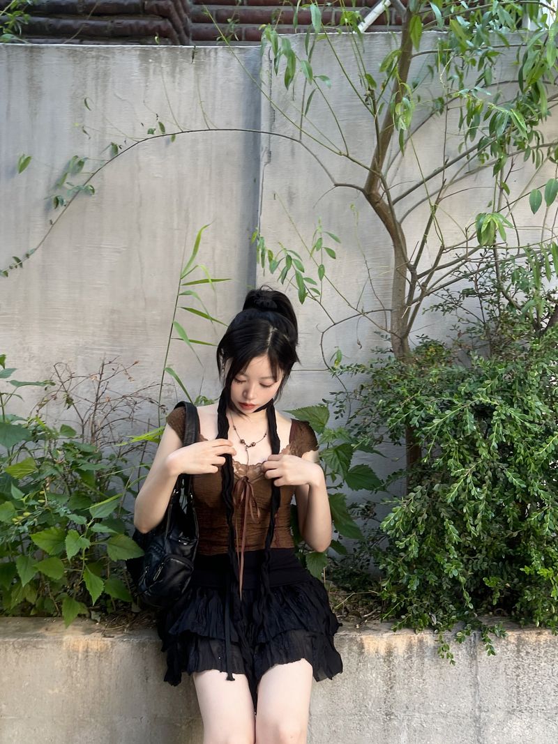 Kuro Wave Kangkang Skirt