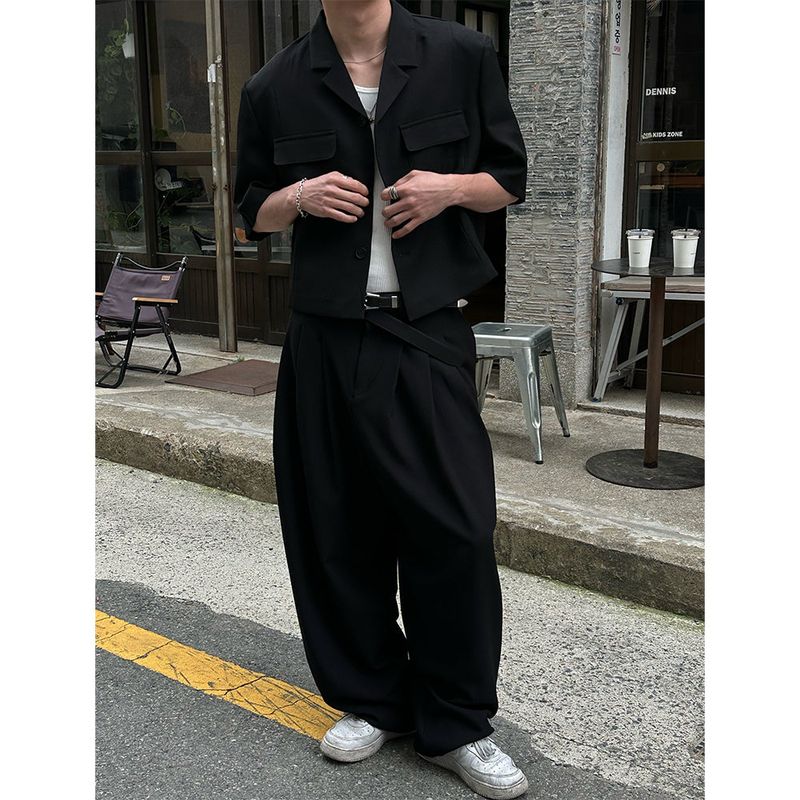 [S/S] Two pocket half crop jacket(2color)