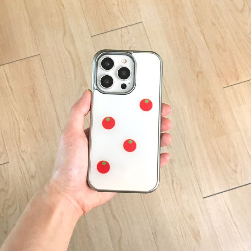 [made] cherry tomato  (silver epoxy bumper case)