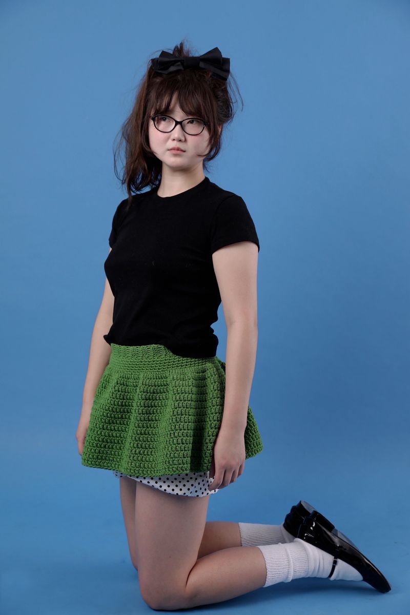 Crochet tutu skirt