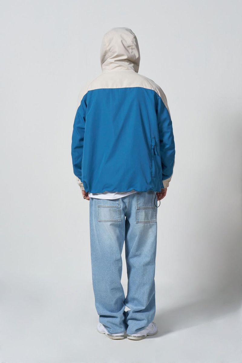Oversize Color toning Windbreaker - BLUE