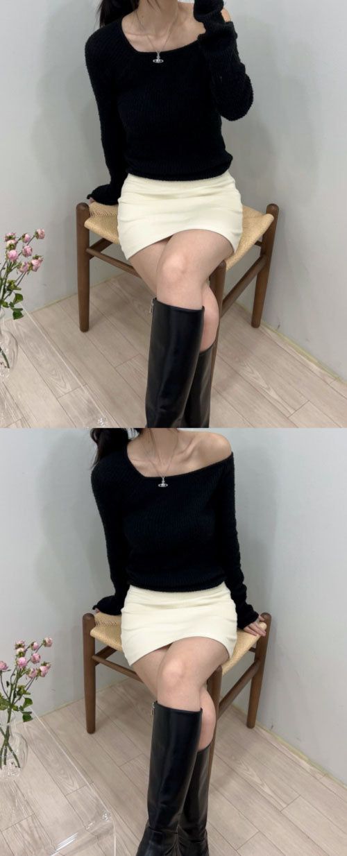 Powder Buckle Warmer knit(3 colors)
