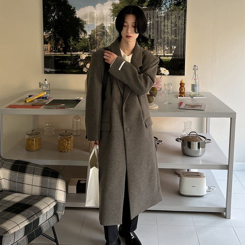 2PLAN（ツープラン）の「ボーイフレンドピンタックロングコート (2 color)（Jackets/Outerwear）」