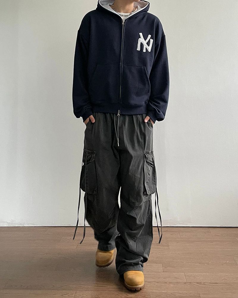 Rope Washing Cargo Pants