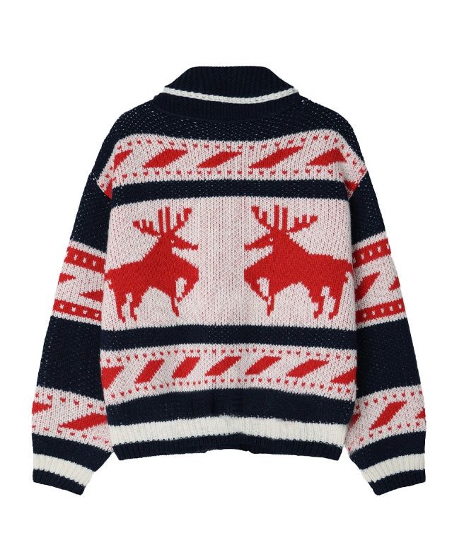 Bedin Nordic Toggle Knit Cardigan