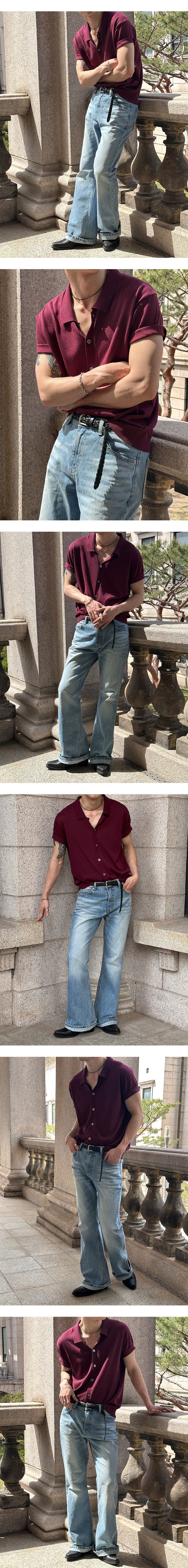 [Unisex] All brush flare denim pants