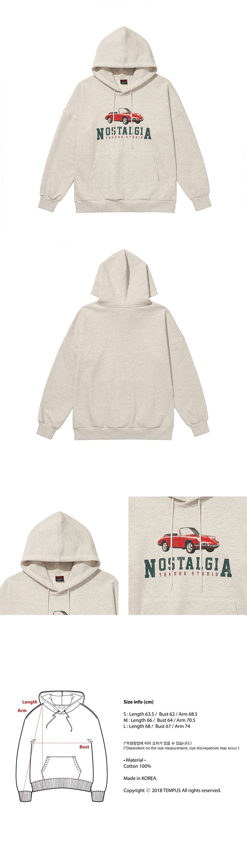 NOSTALGIA DRIVE HOODIE [OATMEAL]
