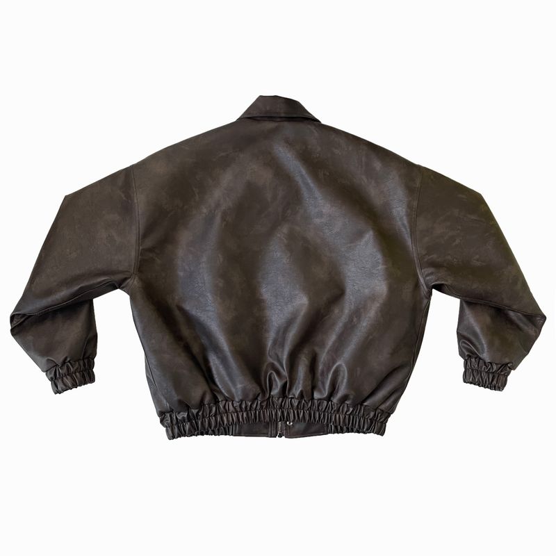Hidden leather jumper