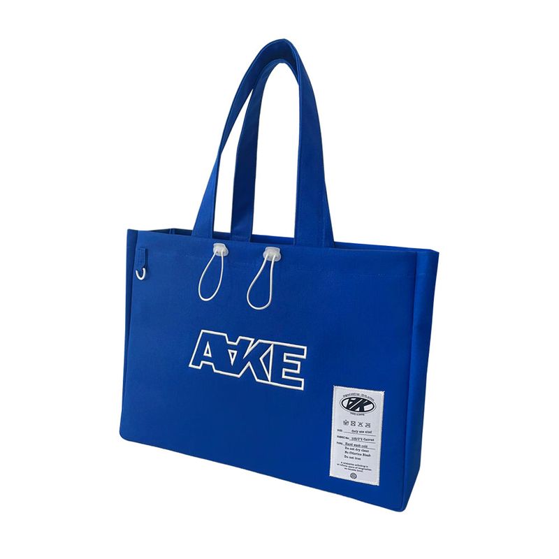 AAKE(アケ)の「A LABEL CANVAS BAG (blue!)(Bags)」