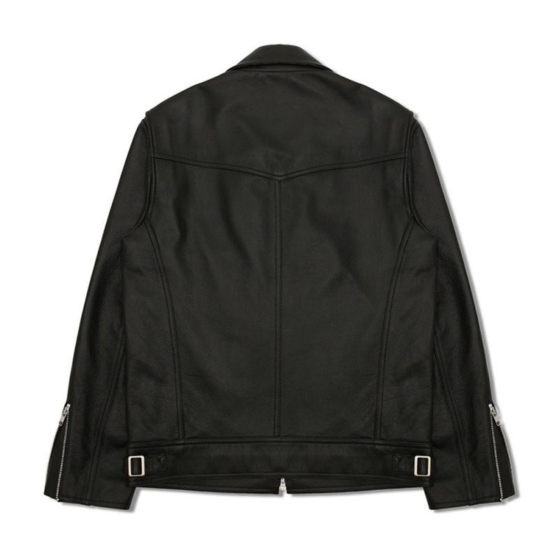 牛革シングルライダースジャケット