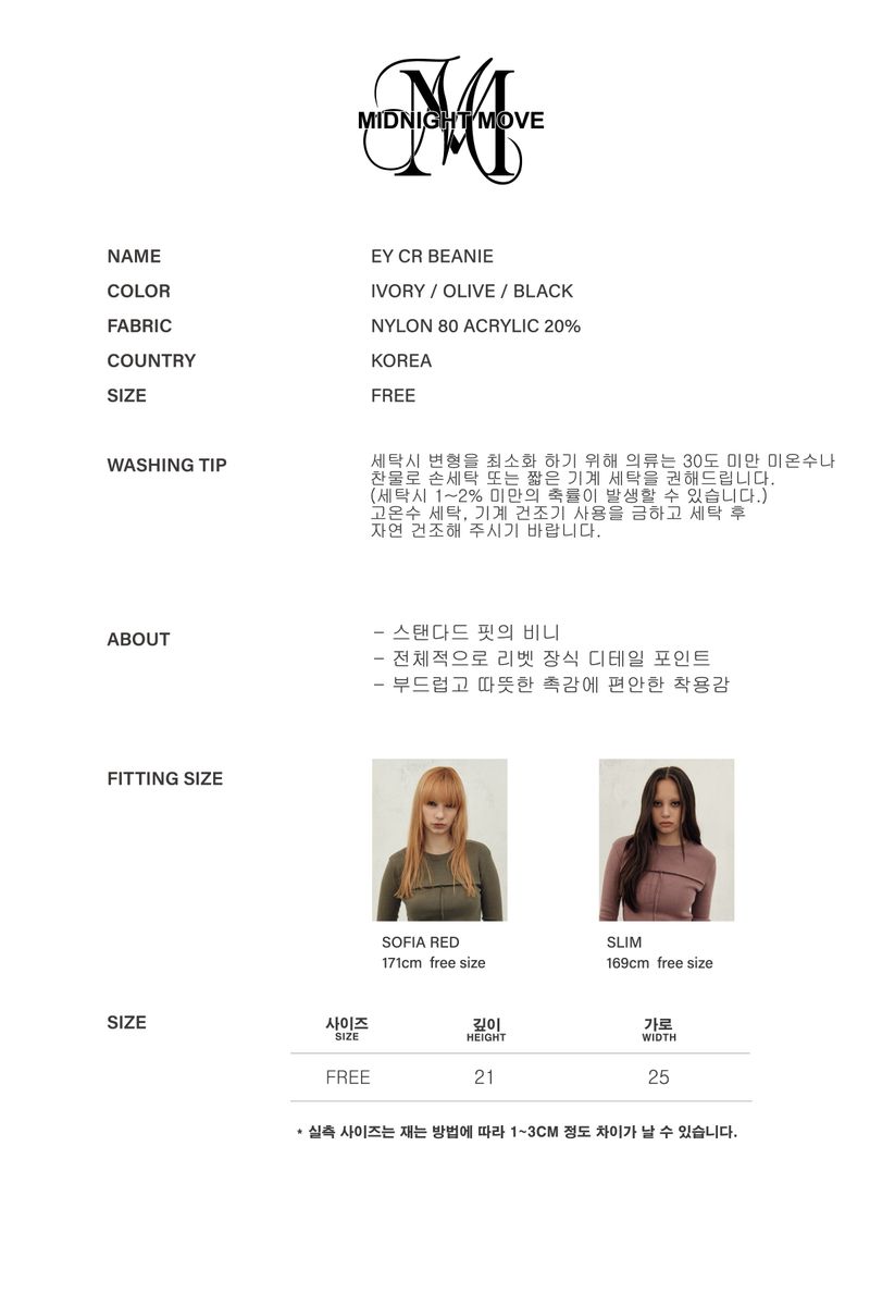 ey cr beanie (black)