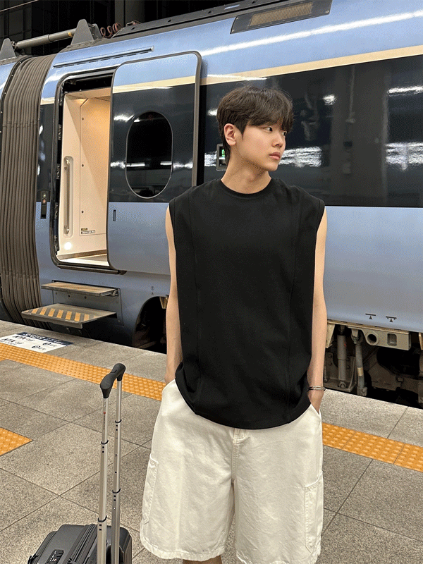 WHAT A LOOK(ワット ア ルック)の「(Premium) 365 Marine Sleeveless(Tops)」