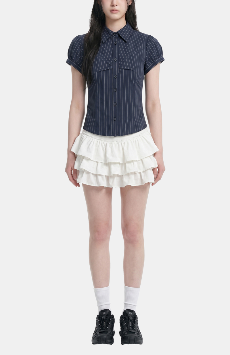 Della Pinstripe Shirt Blouse