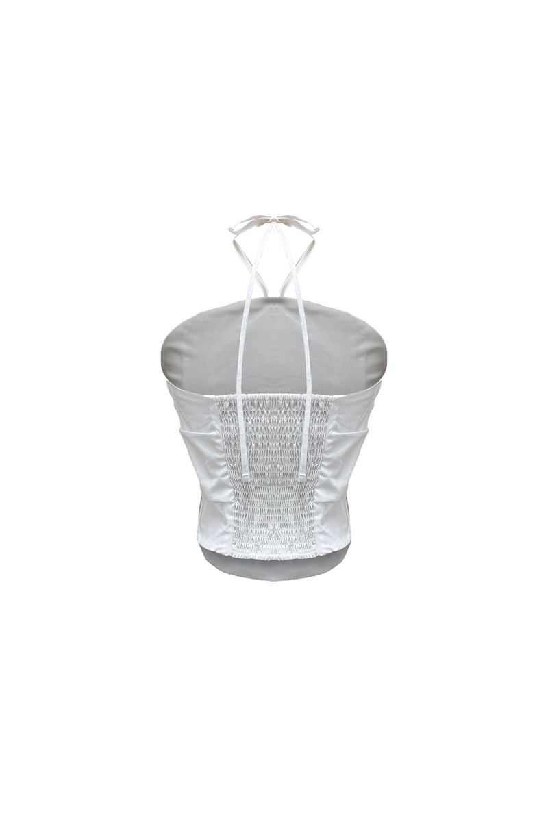 MELLIFLUOUS STRING TUBE TOP / WHITE