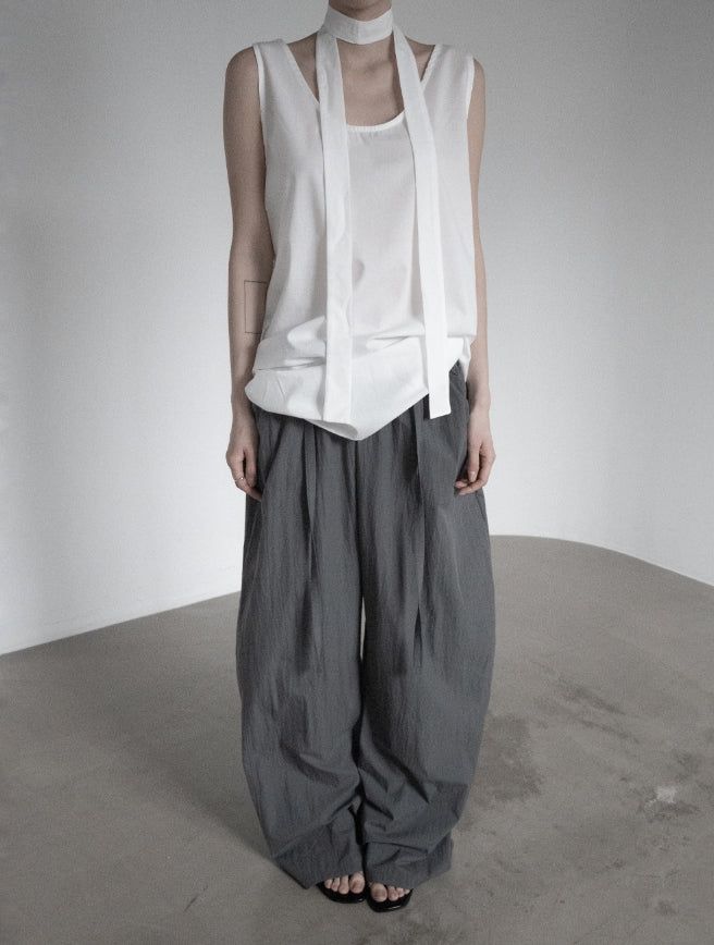 Airy Soft Scarf Sleeveless One Piece