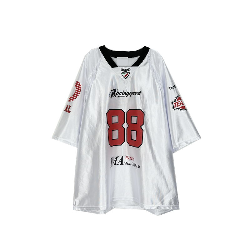 88 metal v-neck t