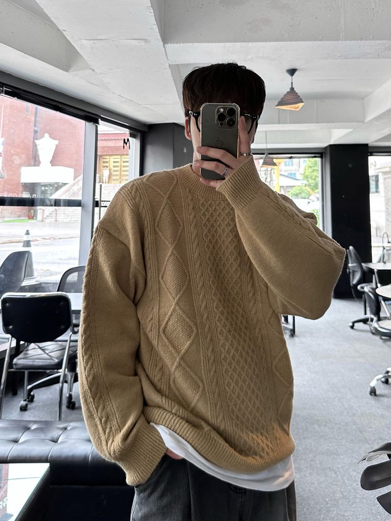 lose loosefit pattern knit