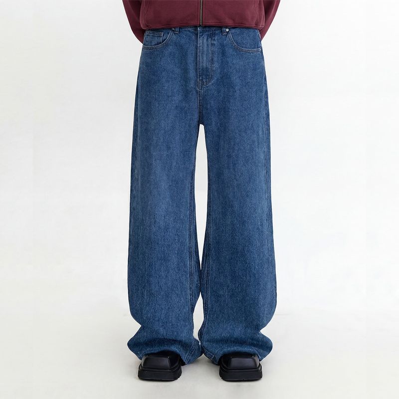 NTET(エヌティーイーティー)の「Basic denim pants (blue)(Pants)」