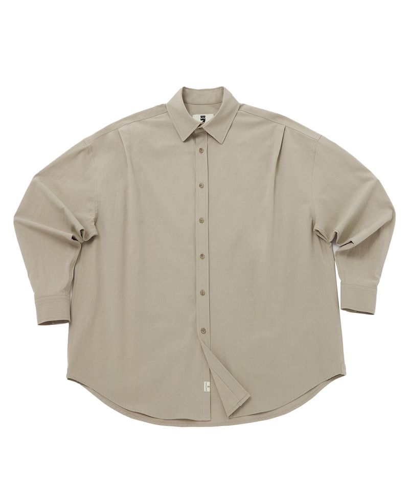 A NOTHING（アナッシング）の「EARTH-COLOR PLEATS SHIRT (Beach Sand)（Tops）」