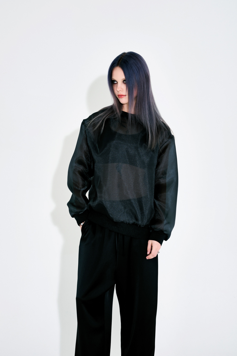 Organza M2M Blouse - Black