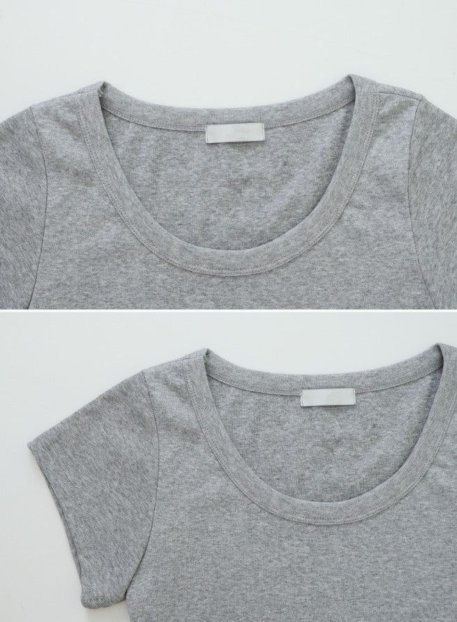 バイオウォッシングベーシックショートスリーブTシャツ(3color)