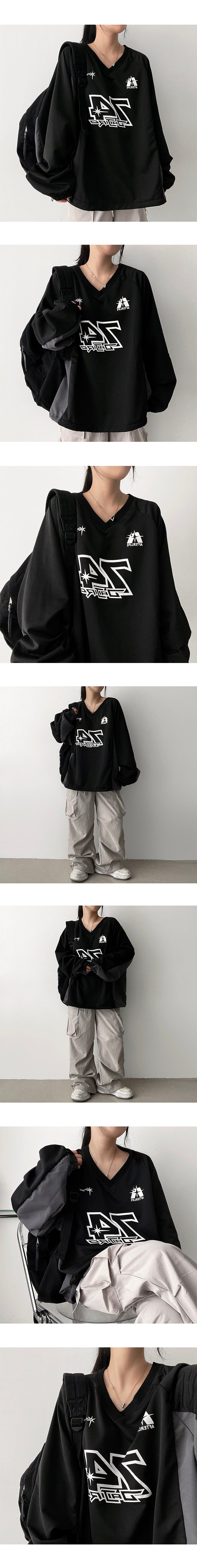 Early Color String V Sweatshirt