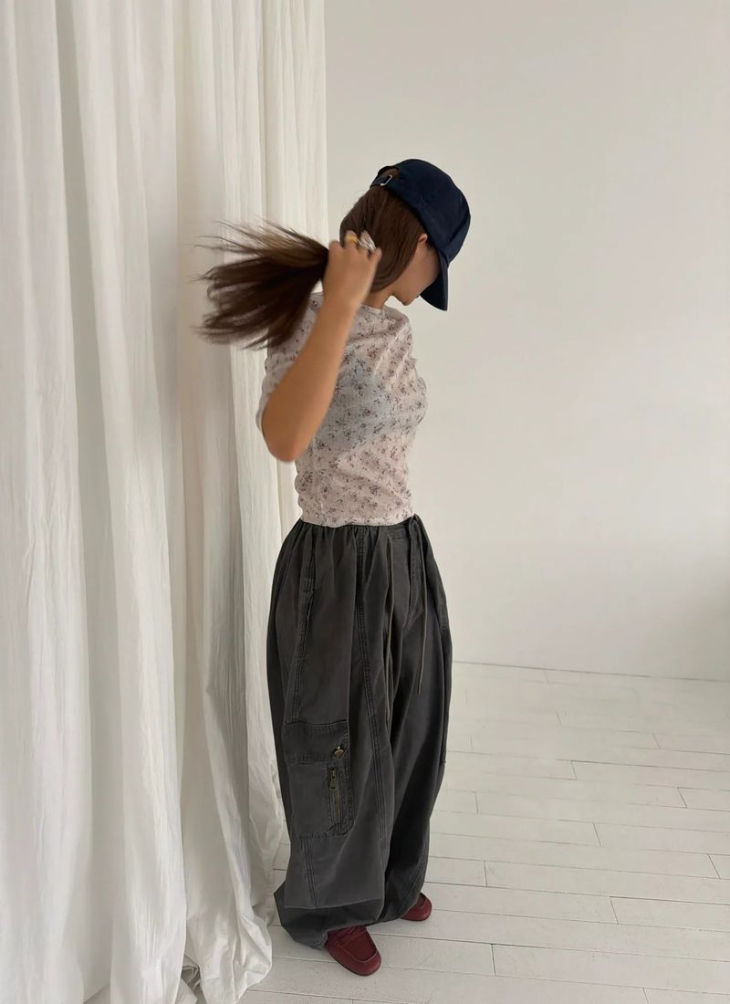Flower 3/4 sleeve T(2c)