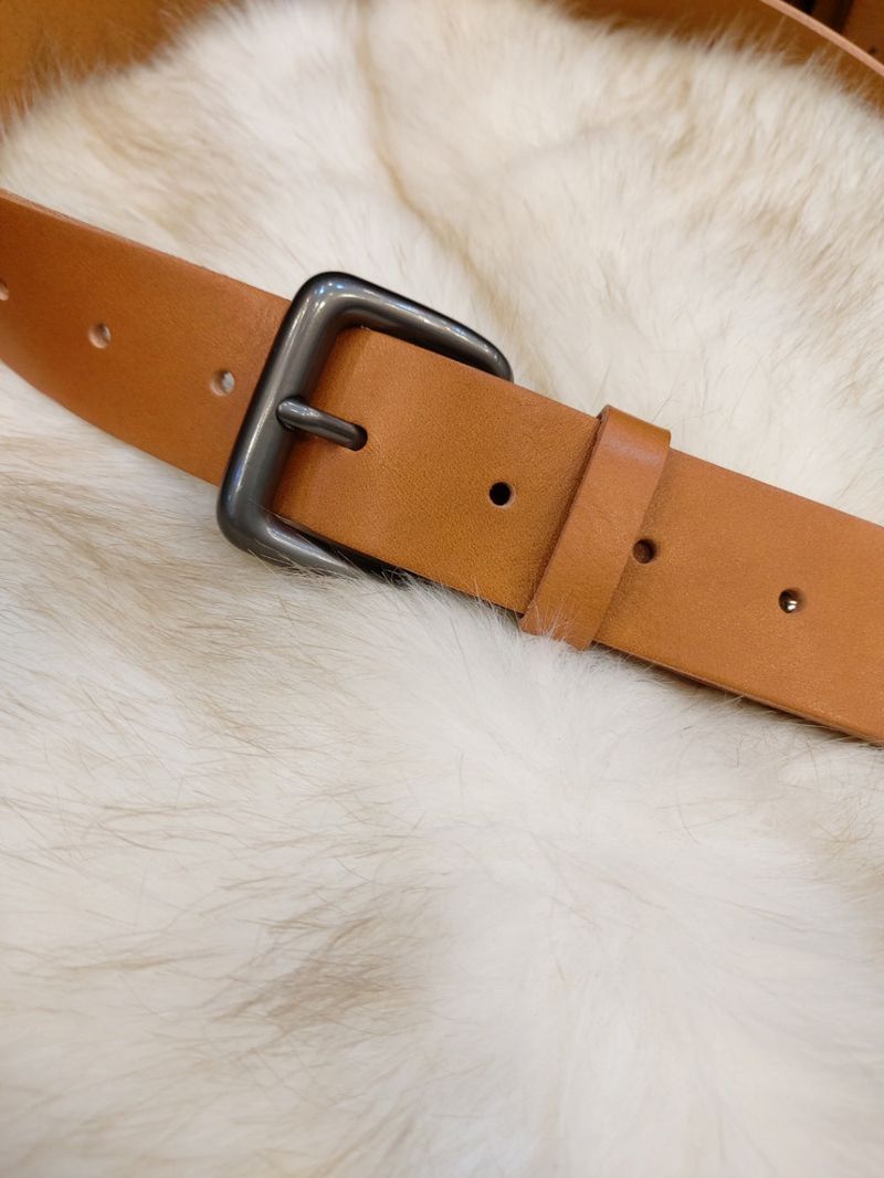 LMN Laurent Metal Cowhide Belt (4 colors)