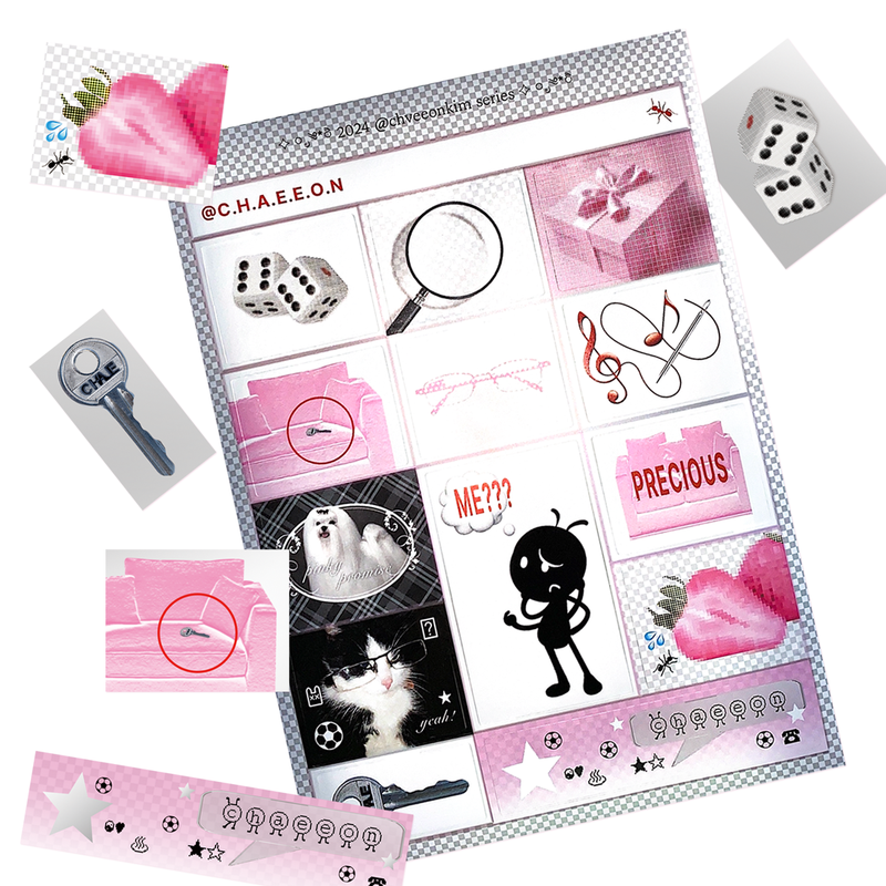 @c.h.a.e.e.o.n BIG silver sticker