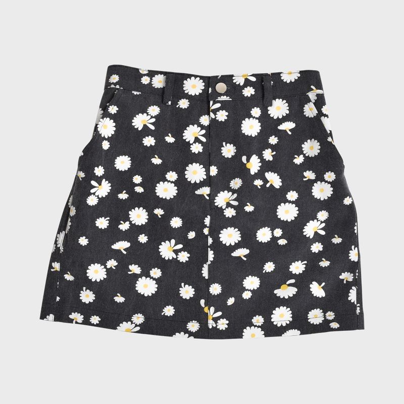 FREAKISH DAISY MINISKIRT (BLACK)