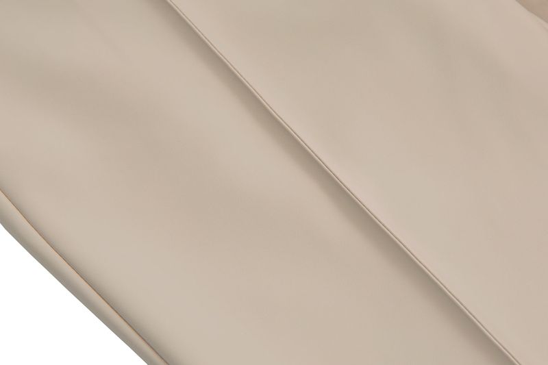 Faux-Leather Slit Trousers _ Ivory