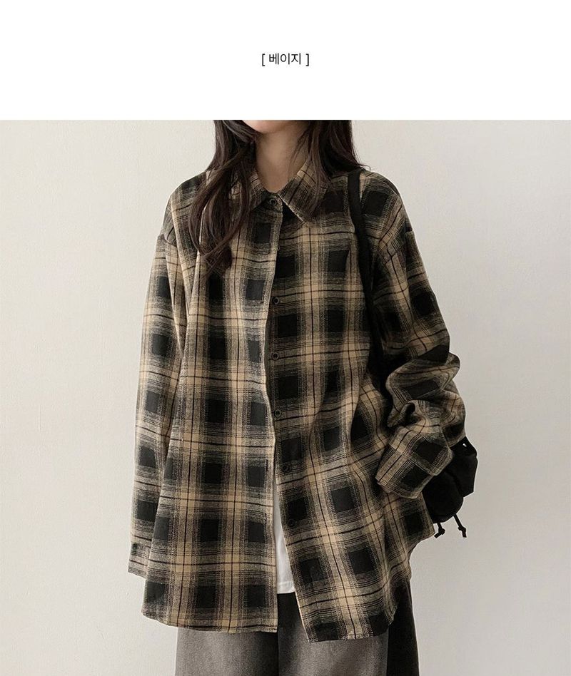 Lue Loose Fit Checkered Shirt