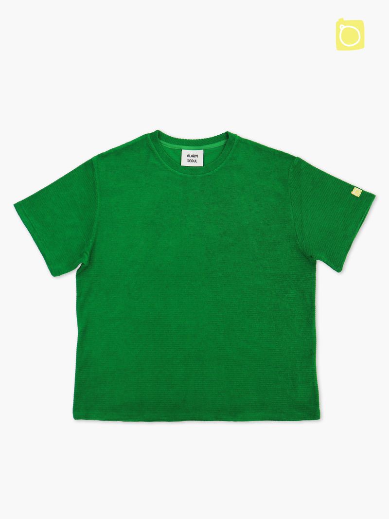 ALARM ストライプテリーTシャツ_UNISEX