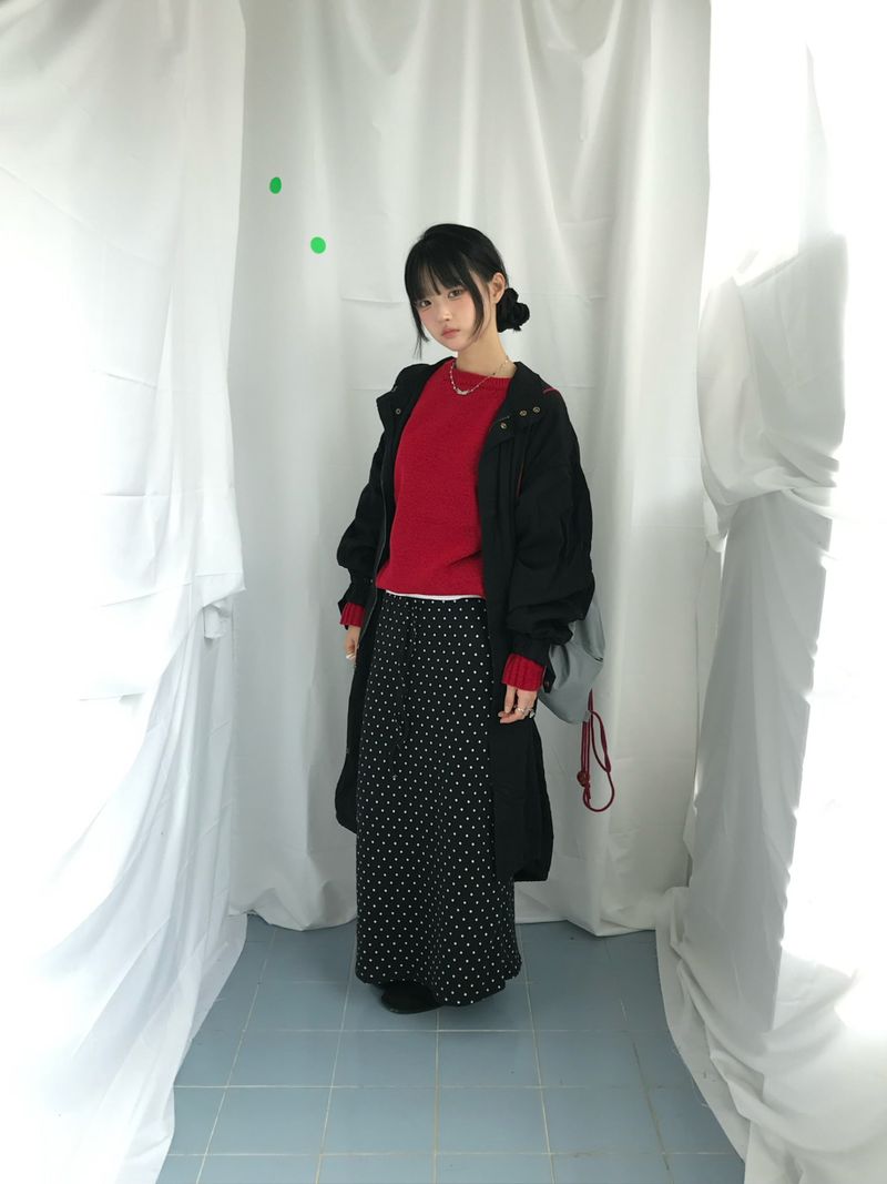 mode dot flow skirt