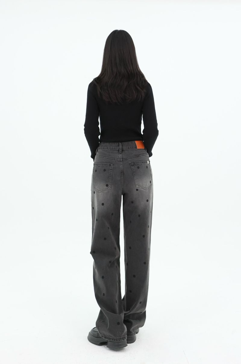 ur.fit(オールフィット)の「DOT PRINT STRAIGHT DENIM code 26002(Pants)」