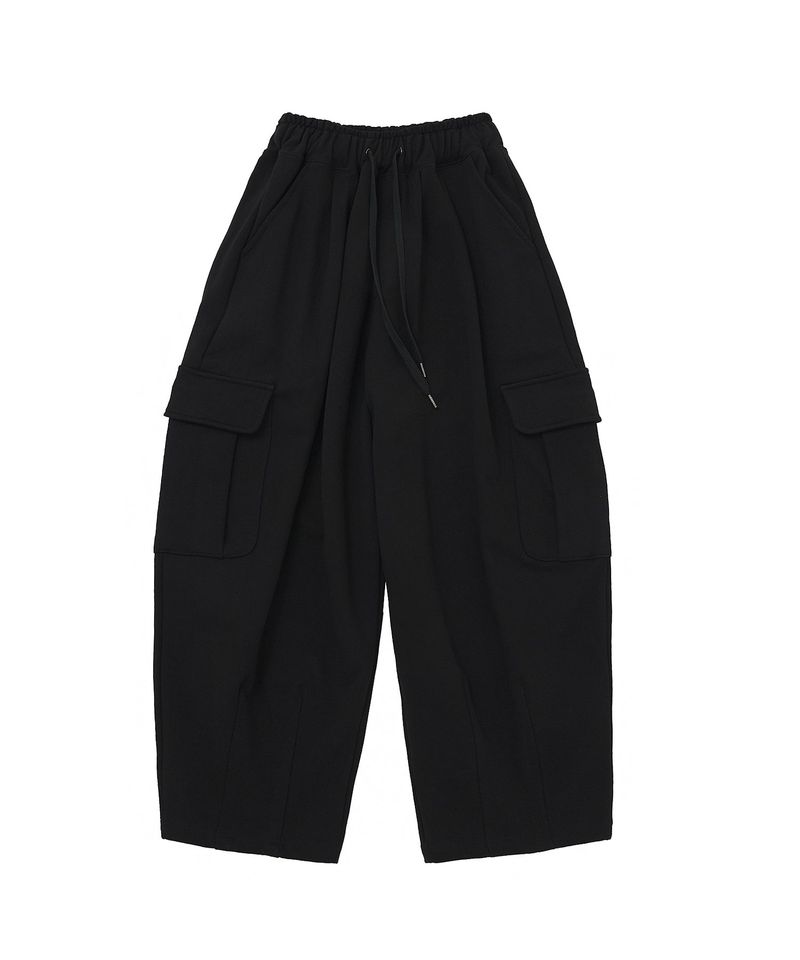 A NOTHING（アナッシング）の「H-T CARGO BALLOON SWEAT PANTS (Black)（Pants）」